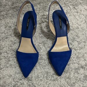 Zara Royal Blue Slingback Heels